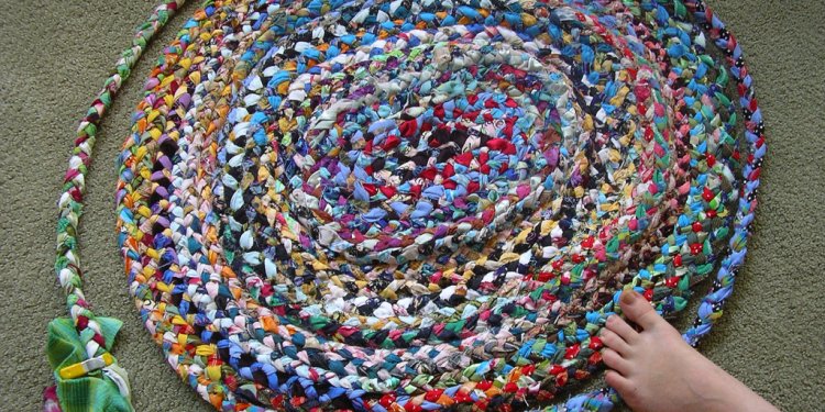 Rag Rug in Progress