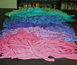 A rainbow of towels