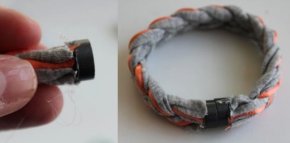 Braided T-Shirt DIY Bracelets | HelloGlow.co