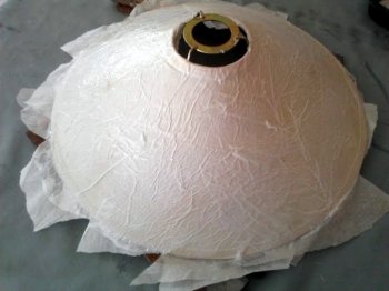 cowhide lampshade use tissue-paper to lamp shade