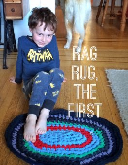 crocheted oval cloth rug image