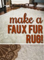 DIY faux fur rug! This really is so fabulous, simple and inexpensive!