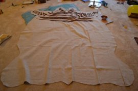 drop fabric zebra rug
