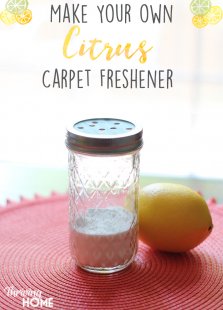 Make your own carpet freshener using baking soda and essential oils