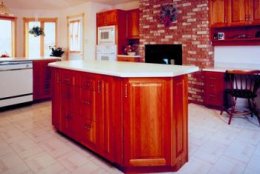 Peel-and-stick vinyl tiles tend to be cheap and simple to put in.