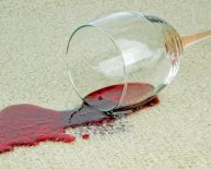 Removing stains from carpet