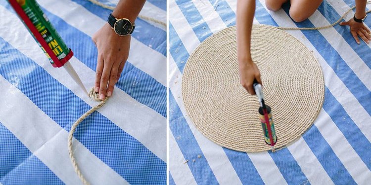 DIY rope rug