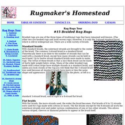 Varieties Of Braided Rag Rugs