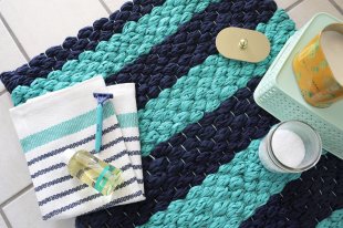 Weave a bath pad from material yarn with this particular easy tutorial at subject=