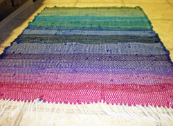 Whitney's finished cloth rug